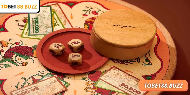 Bầu cua ToBet88 sử dụng 3 xúc xắc với sáu linh vật xuất hiện trên mỗi mặt xúc xắc